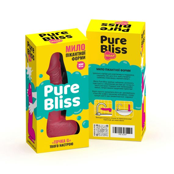 Мило член на присосці Pure Bliss MINI червоний, 15 см Sex Aura | Зображення 6
