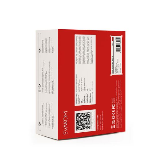 Інтерактивне віброяйце Svakom Phoenix Neo 2 Red, оновлена модель sexstyle | Зображення 4