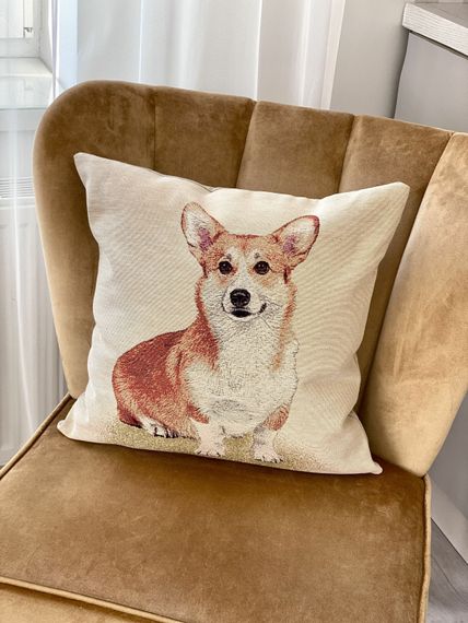 Наволочка гобеленова одностороння CORGI-NV Limaso | Зображення 1