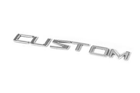 Напис Custom (180 на 13 мм) для Ford Custom 2013-2024 рр
