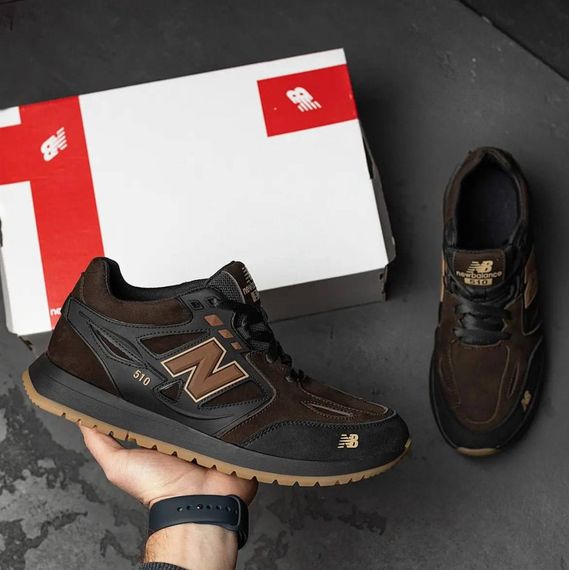Кросівки шкіряні  New Balance коричневі | Зображення 8