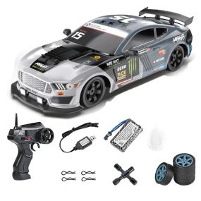 Машинка на радіоуправлінні Ford Mustang 1:16, сіра – для дрифту та перегонів, 4WD, до 18 км/год
