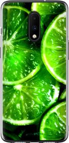 Чохол на OnePlus 7 Зелені часточки лимона "852t-1740-2448"