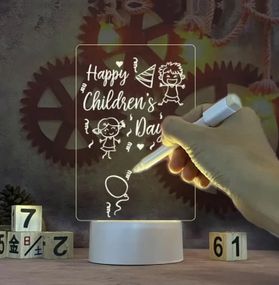 Нічник дошка для нотаток Creative з маркером 17.5 см теплий білий