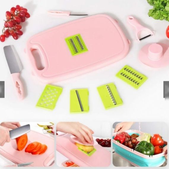 Овощерезка XPRO Multifunctionalslicer abd Planing wire slicer (WM-5) (30) розовый (MER-14204_310) | Зображення 5