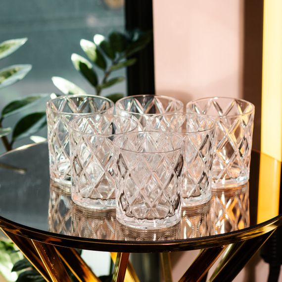 Стаканы для виски Rocks, набор из 6, 300 (мл), Old Fashioned.