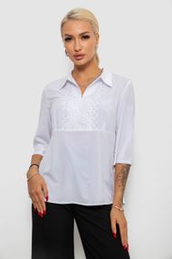 Блуза однотонная  -уценка, цвет белый, 230R70-1-U