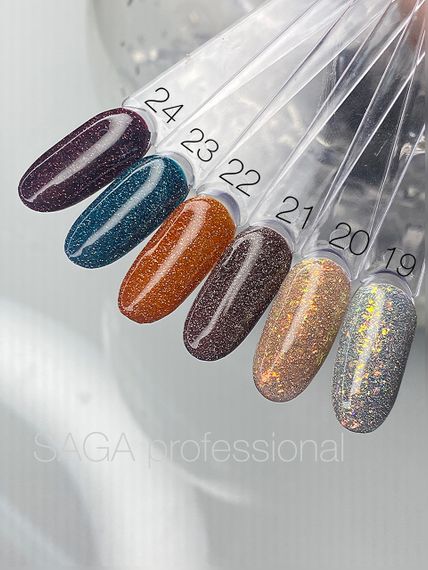 Світловідбиваючий гель-лак SAGA 22 Fiery 9мл | Зображення 3