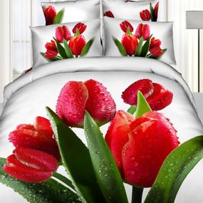 Постільна білизна Love You Сатин 3D Блиск STP558 Полуторні
