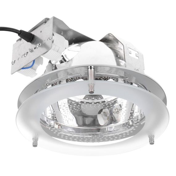 Світильник Downlight стельовий вбудований DL-02 CH/2x26W Brille 166019
