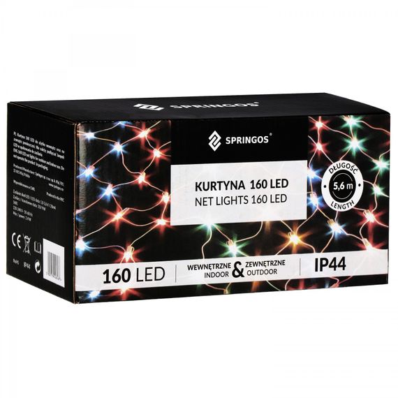 Гірлянда сітка Springos 2 x 2.6 м 160 LED CL4014 Mix | Зображення 4