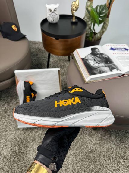 Кроссовки HOKA Challenger ART 7 Black Grey Orange , Вьетнам 40 25.5 | Зображення 6