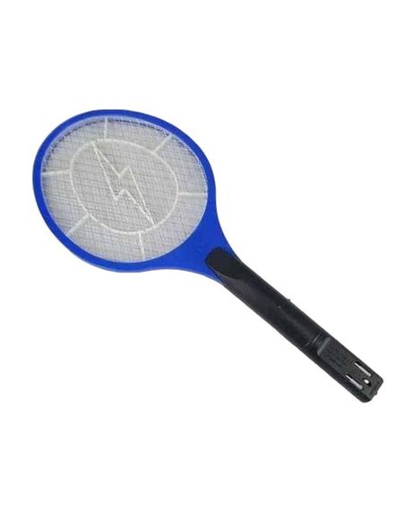 Электрическая мухобойка Rechargeable Mosquito-hitting Swatter трехслойная аккумуляторная Черно-синий