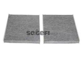 Фільтр салону BMW 5 (F10)/7 (F01) 2.0-6.0 08-(вугільний) (к-кт 2 шт.), PURFLUX (AHC3362)