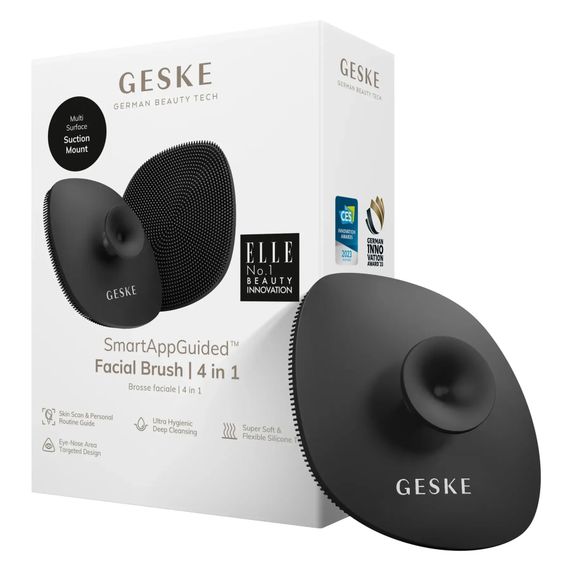 Щетка для лица GESKE Facial Brush 4в1 с держателем white, Серый
