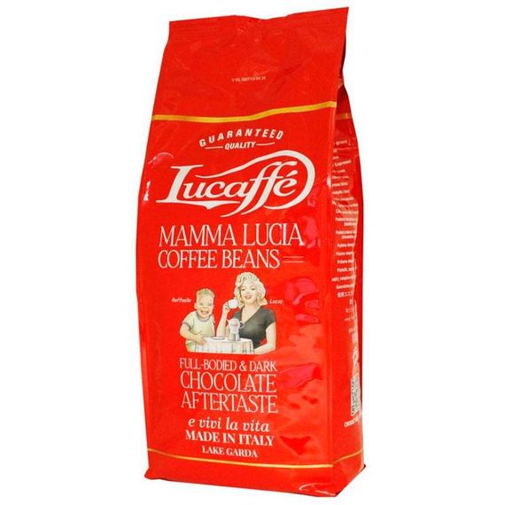 Кофе в зернах Lucaffe Mamma Lucia 1кг Италия премиум кофе Люкафе с ароматом нежной шоколадной нотки