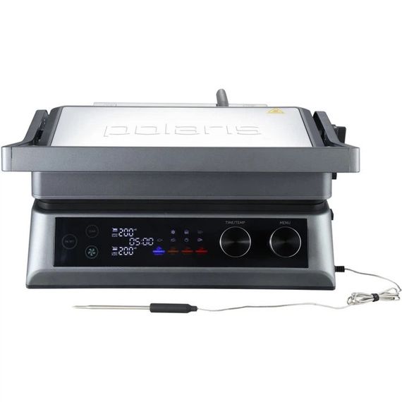 Электрогриль POLARIS SMOKELESS PGP 7003 2000 Вт серебристый | Зображення 1