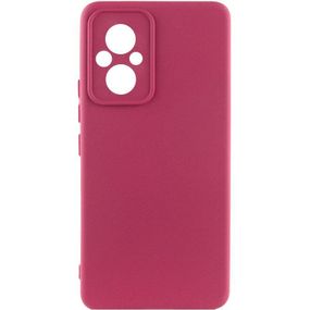 Чохол Silicone Cover Ummi Lakshmi Full Camera (AA) для Xiaomi Poco M5 Бордовий / Marsala