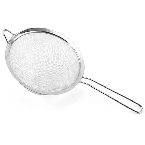 Сито дуршлаг с ручкой 20 см мелкоячеистая сетка из нержавеющей стали HP-19-13 | Зображення 1
