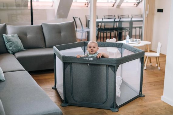 Манеж для дитини FreeON Hexagon, grey (Від 6 місяців) | Зображення 2