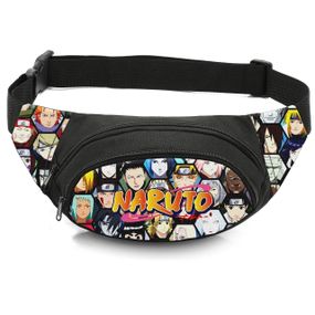 Сумка-бананка детская с принтом  Аниме Наруто Акацуки поясная сумка для мальчика (4466)