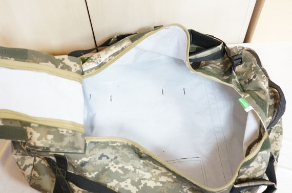 Тактическая сумка баул, камуфляж пиксель зеленый объем 100 л | Зображення 1