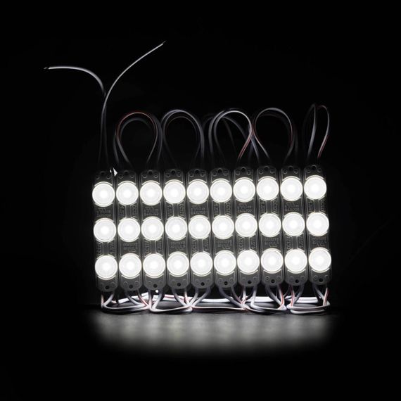 Світлодіодний модуль PROLUM Т1 SMD2835 3LED 12V 1 5W IP66 З лінзою Білий | Зображення 1