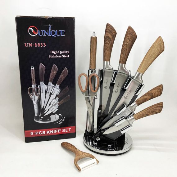 Набор ножей для каждой кухни UNIQUE UN-1833, Набор ножей для поваров литых кухни TZ-77 | Зображення 2