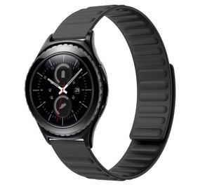 Силиконовый магнитный ремешок Primolux Magnet для часов Samsung Gear S2 Classic SM-R732 / SM-R735 - Black