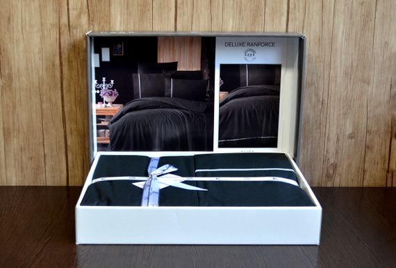 Постільна білизна First Choice Ranforce Deluxe 200 х 220 см Alisa Black | Зображення 2