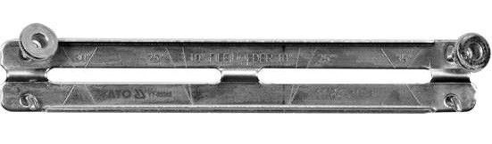 Направляюча до напильника YT-85027 YATO Польша : Ø=4.8 мм, 190х30 мм, під кути 25°,30°,35°, гвинт YT-85046