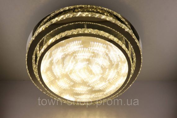 Люстра потолочная хрустальная LED с пультом C1875/800-ch Хром 18х80х80 см. | Зображення 5