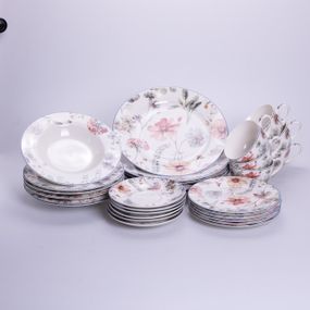 Столовий сервіз з порцеляни Fleur на 6 осіб 30 предметів HP-HK-5