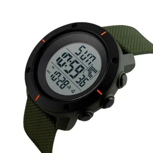 Годинник наручний чоловічий SKMEI 1213AG ARMY GREEN BIG SIZE, брендовий чоловічий годинник. Колір: зелений | Зображення 2