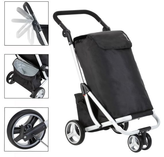 Сумка-візок ShoppingCruiser 3 Wheels Black (604349) | Зображення 5