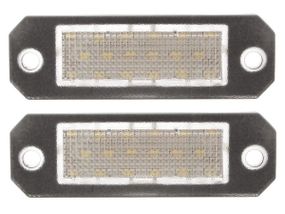 VW Caddy III (04-15) світлодіодні LED лампи підсвічування номерного знака (2 шт комплект), Фольцваген Кадді 3