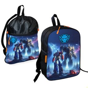 Шкільний рюкзак дитячий Трансформери + Сумка для взуття спортивної форми рюкзак-мішок хлопчикові (01852)