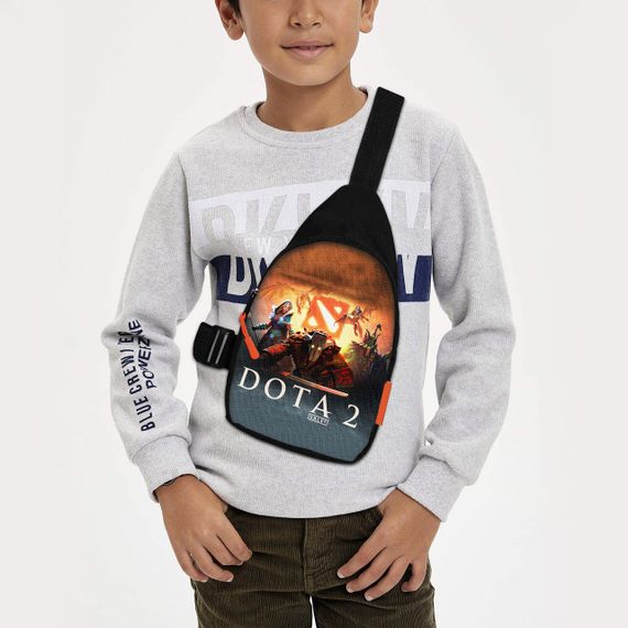 Сумка через плече дитяча Dota 2 29х17 см сумка слінг для хлопчика (01936)