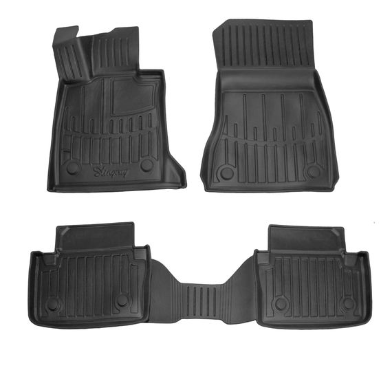 Резиновые Коврики Stingray 3D (Для G60E, 4 шт) для BMW 5/i5 серия G60/60E/61 2023- гг
