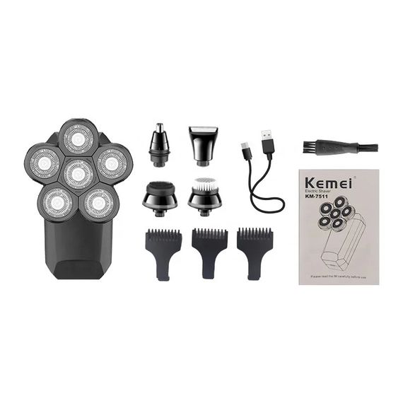 Акумуляторна електробритва 5 в 1 Kemei KM-7511 (KM-7511_1008) | Зображення 2