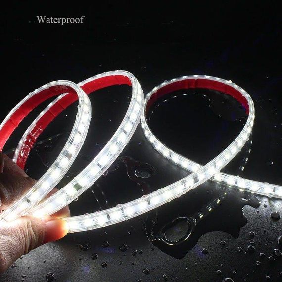 Світлодіодна LED стрічка PROLUM 2835\120 IP67 220V Series S Білий 5500-6000К | Зображення 8