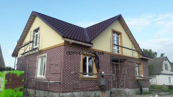 Термопанелі фасадні на ваті Колота цегла 500х500 | Зображення 7