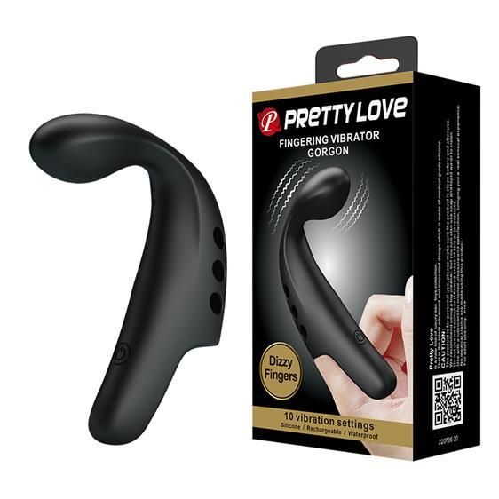 Вібронасадка на палець - Pretty Love Fingering Vibrator Gordon Black Sex Aura