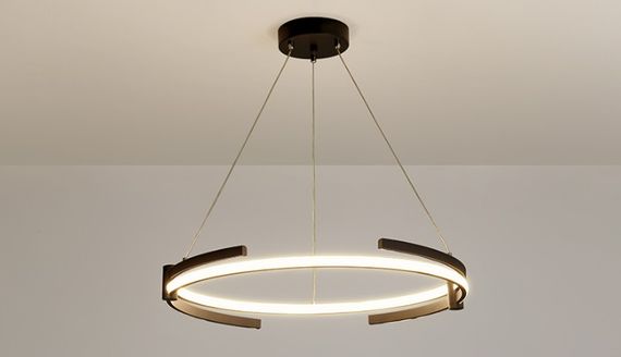 Люстра світлодіодна підвісна LED світильник для квартири на стелю лед 26744 Чорний 40-200х65х65 см. | Зображення 1