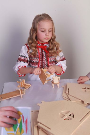 Кукольный домик HEGA с росписью 1эт. | Зображення 7