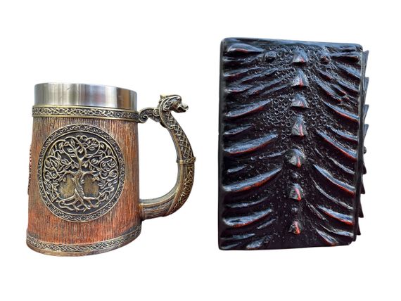 Подарунковий набір Кухоль 3D Вікінг і Дракон і Блокнот 3D «Око Пламінного Дракона» | Зображення 1