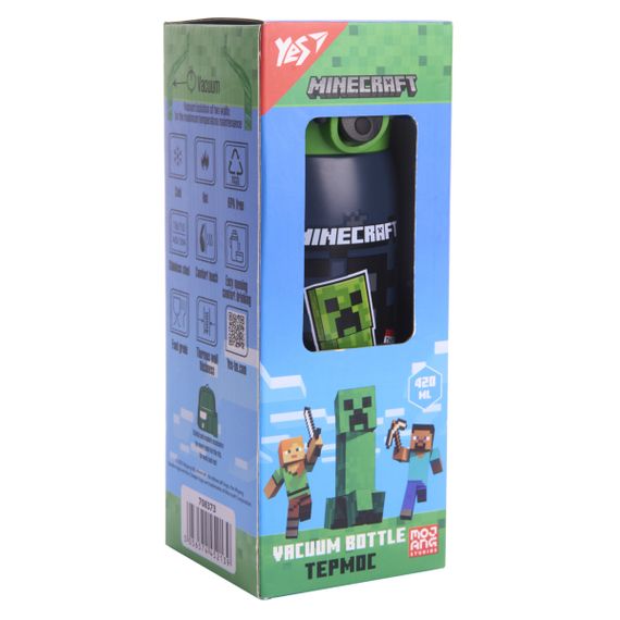 Термос питний YES Minecraft Creeper 708373 420 мл | Зображення 3