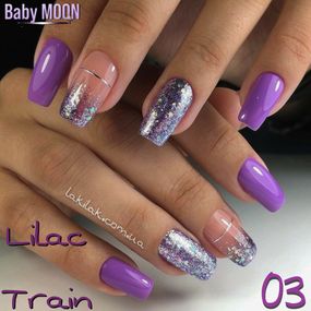 Гель-лак BABY MOON Lilac Train №03 аметистовий, 6 мл