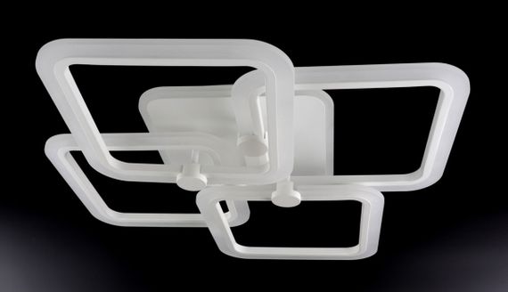 Люстра світлодіодна стельова LED світильник для квартири на стелю лед з пультом 25755 Білий 10х56х65 см.