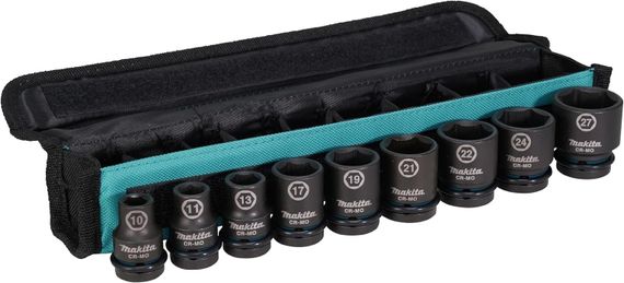 Набір головок ударних 1/2" 8-21 мм (8 шт) Makita Impact Black E-16601